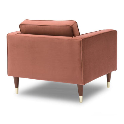 Armen Living - Somerset Blush Velvet Mid Century Modern Club Chair - LCSM1BLUSH veiw 3