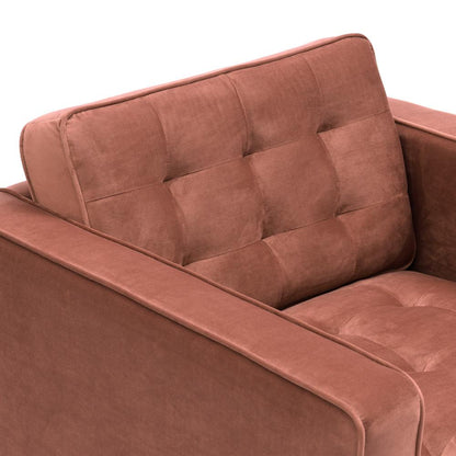 Armen Living - Somerset Blush Velvet Mid Century Modern Club Chair - LCSM1BLUSH veiw 4