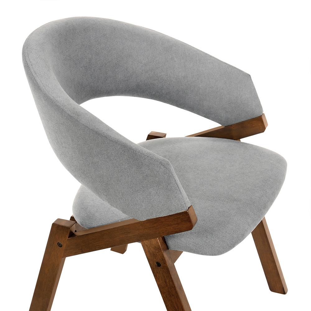 Armen Living - Talulah Gray Fabric and Walnut Veneer Dining Side Chairs (Set of 2) - LCTASIGRWA veiw 6