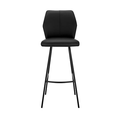 Armen Living - Tandy Black Faux Leather and Black Metal 26in Counter Stool - LCTNBABLBL26 veiw 2