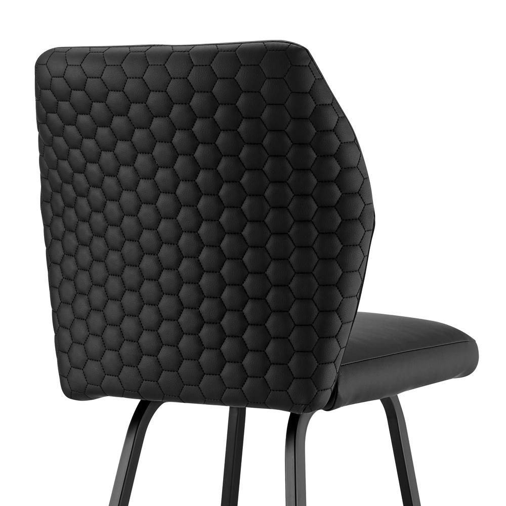 Armen Living - Tandy Black Faux Leather and Black Metal 26in Counter Stool - LCTNBABLBL26 veiw 7