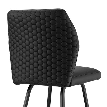 Armen Living - Tandy Black Faux Leather and Black Metal 26in Counter Stool - LCTNBABLBL26 veiw 7