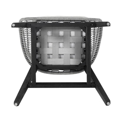 Armen Living - Tutti Frutti Indoor Outdoor Bar Height Bar Stool in Black Brushed Wood with Grey Rope - LCTFBAGRBL30 veiw 6