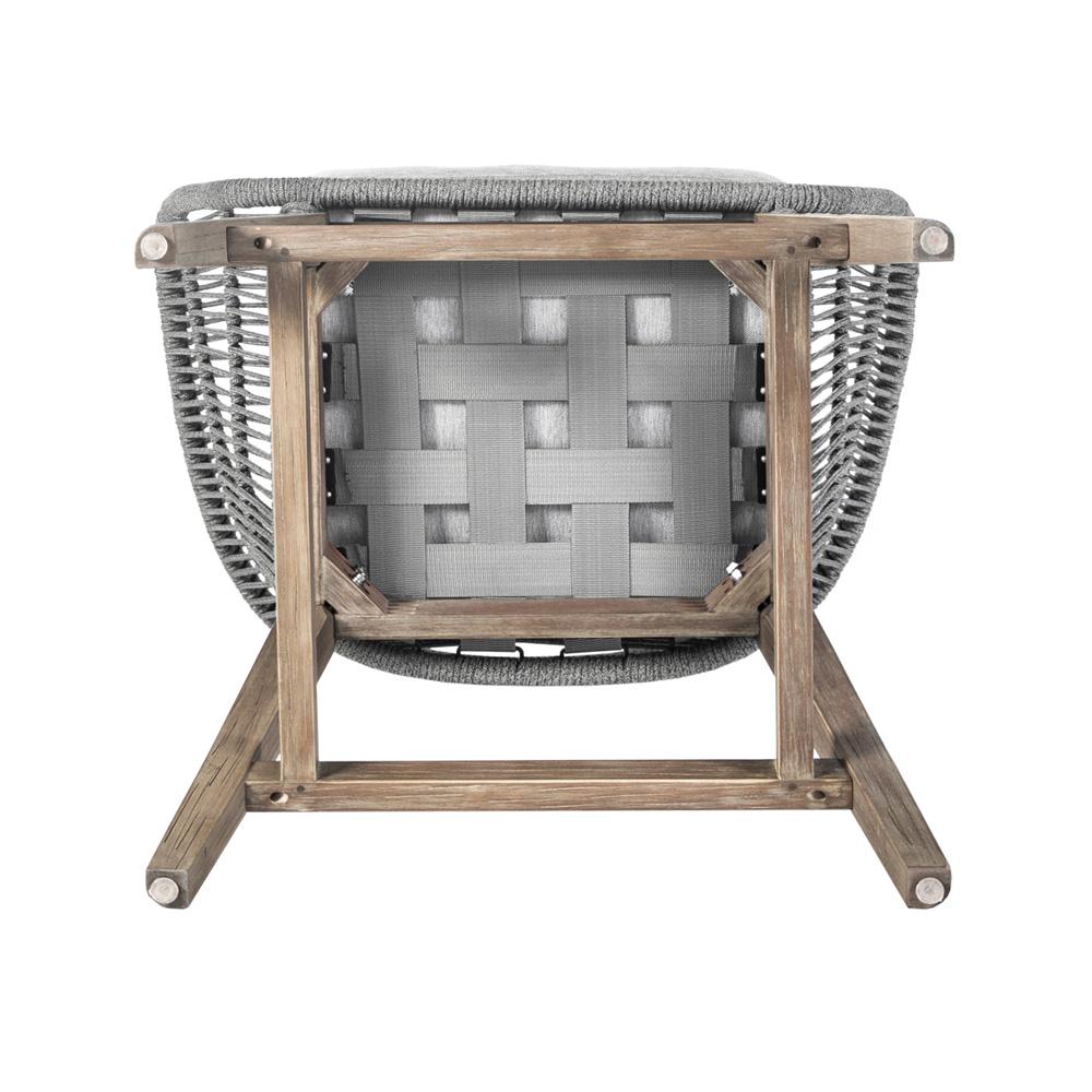 Armen Living - Tutti Frutti Indoor Outdoor Counter Height Bar Stool in Aged Teak Wood with Grey Rope - LCTFBAGRTK26 veiw 6