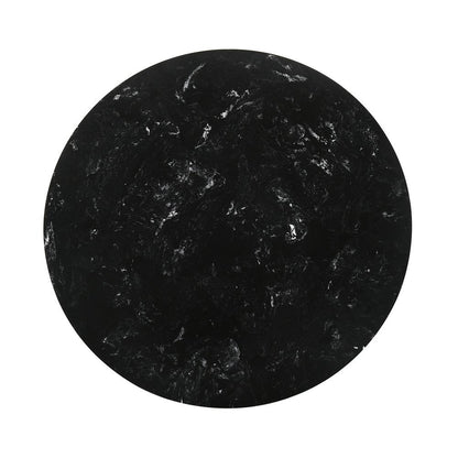 Armen Living - Venus and Rowan 5 Piece Black Marble Round Dining Set - SETVEDIBLK5B veiw 6