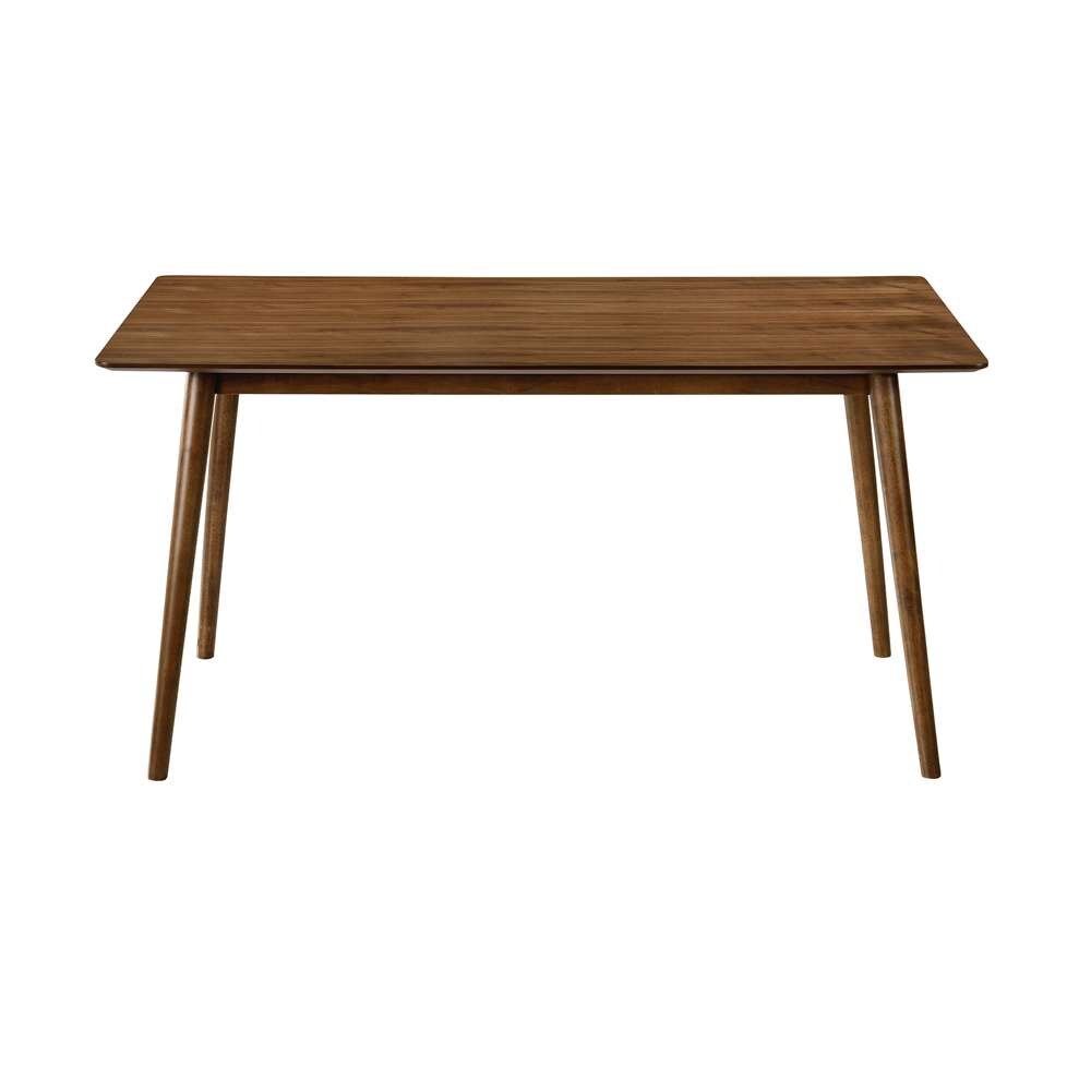 Armen Living - Westmont 59in Rectangular Dining Table in Walnut Wood - LCWEDIWA veiw 1