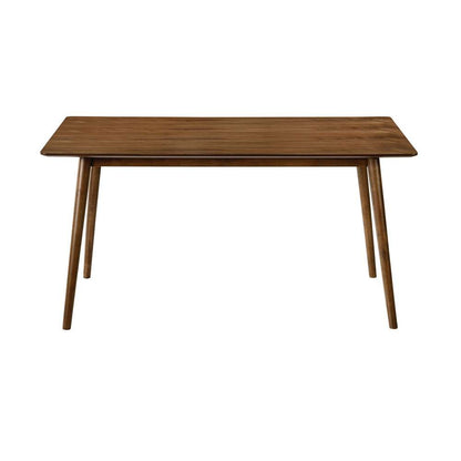 Armen Living - Westmont 59in Rectangular Dining Table in Walnut Wood - LCWEDIWA veiw 1
