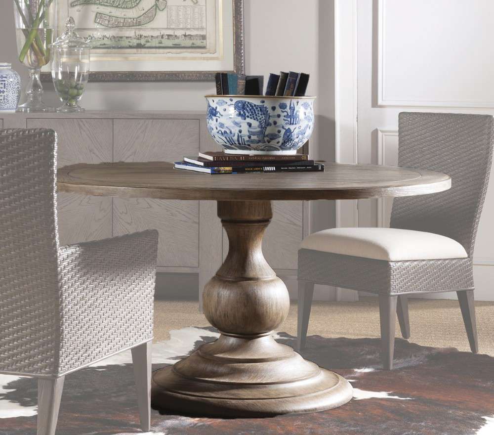 Artistica Home - Cohesion Program Axiom Round Dining Table - Grigio finish - 01-2005-870C-41 veiw 1
