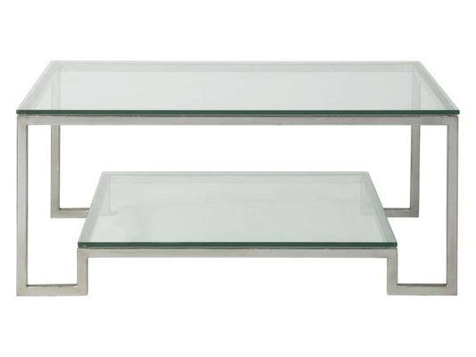 Artistica Home - Metal Designs Bonaire Rectangular Cocktail Table - Silver Leaf Finish - 01-2016-945-47 veiw 1