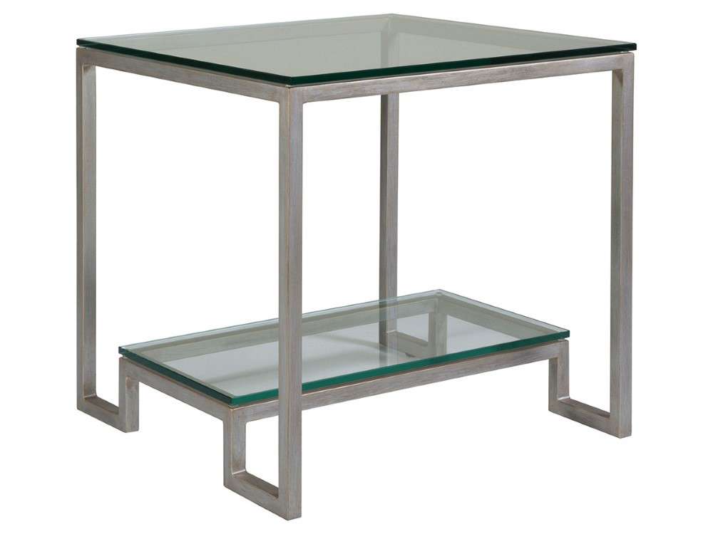 Artistica Home - Metal Designs Bonaire Square End Table - Argento - 01-2016-957-46 veiw 1