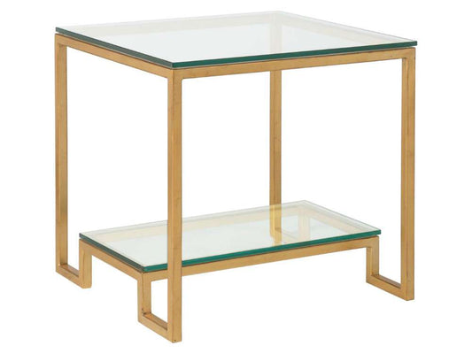 Artistica Home - Metal Designs Bonaire Square End Table - Gold Leaf Finish - 01-2016-957-48 veiw 1