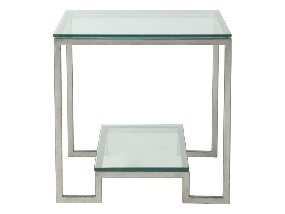 Artistica Home - Metal Designs Bonaire Square End Table - Silver Leaf Finish - 01-2016-957-47 veiw 2