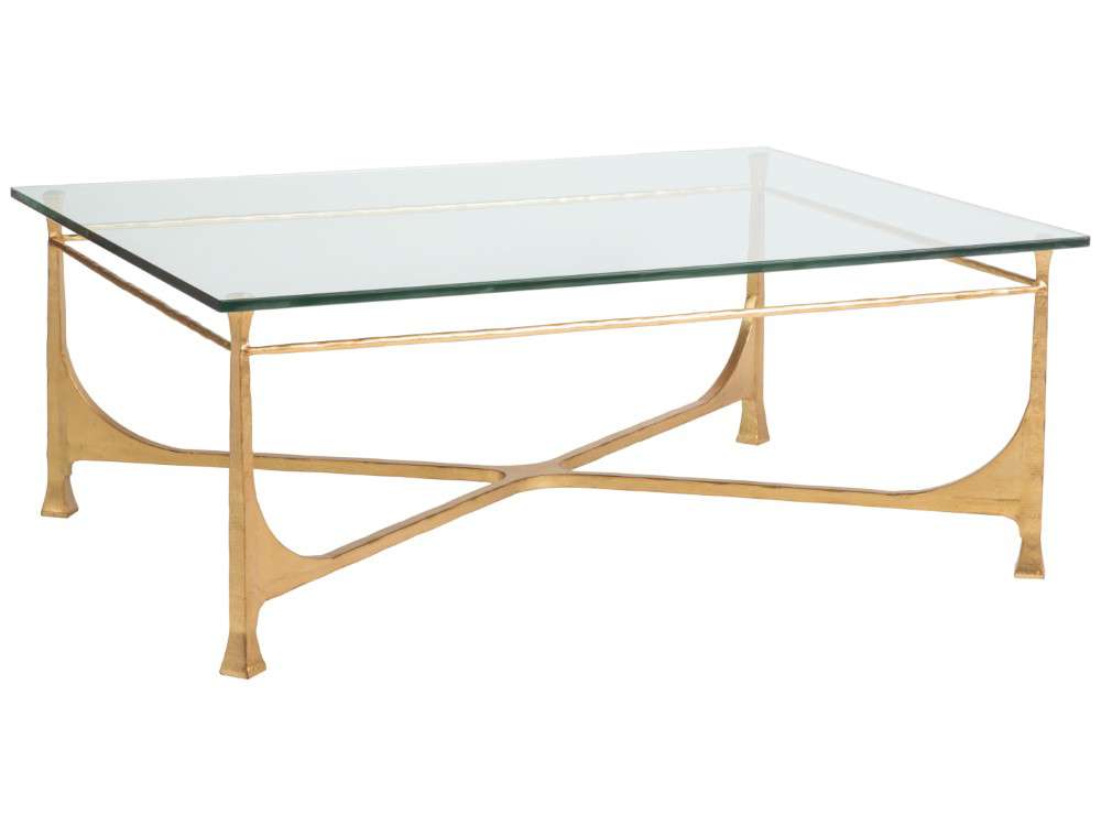Artistica Home - Metal Designs Bruno Rectangular Cocktail Table - Gold Leaf - 01-2231-945-48 veiw 1