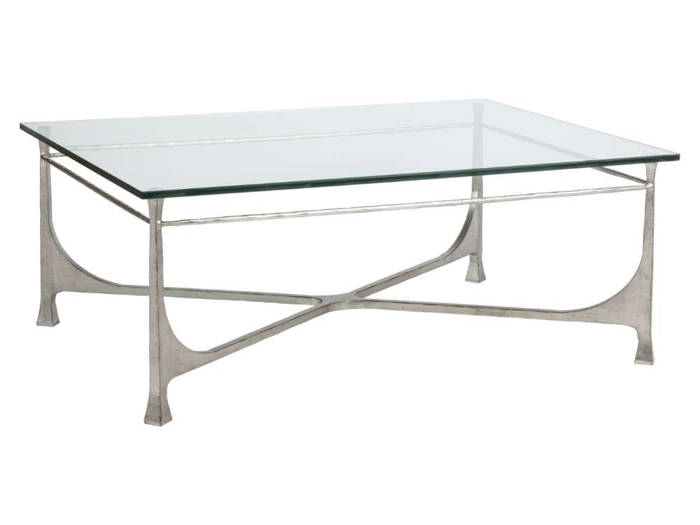 Artistica Home - Metal Designs Bruno Rectangular Cocktail Table - Silver - 01-2231-945-47 veiw 1