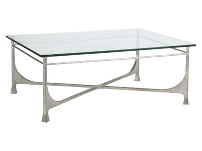 Artistica Home - Metal Designs Bruno Rectangular Cocktail Table - Silver - 01-2231-945-47 veiw 1