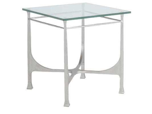 Artistica Home - Metal Designs Bruno Square End Table - Argento - 01-2231-957-46 veiw 1