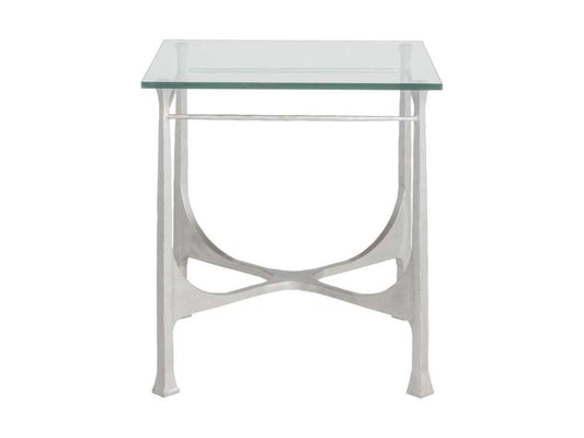 Artistica Home - Metal Designs Bruno Square End Table - Argento - 01-2231-957-46 veiw 2