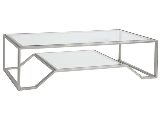 Artistica Home - Metal Designs Byron Rectangular Cocktail Table - Argento - 01-2230-945-46 veiw 1