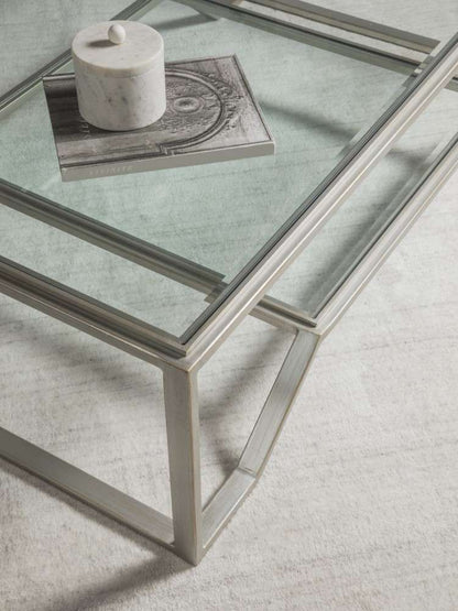 Artistica Home - Metal Designs Byron Rectangular Cocktail Table - Argento - 01-2230-945-46 veiw 3