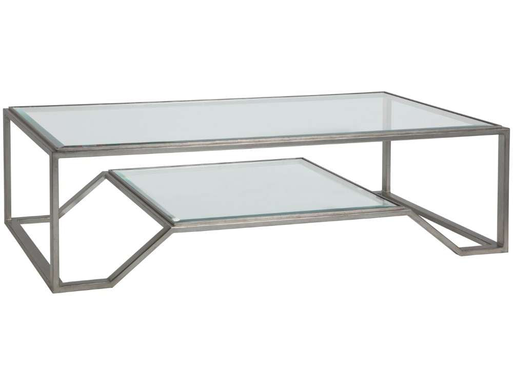 Artistica Home - Metal Designs Byron Rectangular Cocktail Table - Silver - 01-2230-945-47 veiw 1