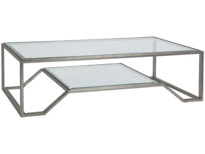 Artistica Home - Metal Designs Byron Rectangular Cocktail Table - Silver - 01-2230-945-47 veiw 1