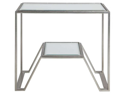 Artistica Home - Metal Designs Byron Rectangular End Table - Silver - 01-2230-955-47 veiw 2
