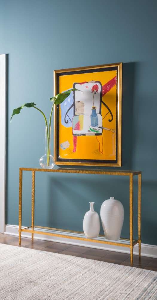 Artistica Home - Metal Designs Claret Console - Gold Leaf - 01-2233-966-48 veiw 3