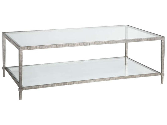 Artistica Home - Metal Designs Claret Rectangular Cocktail Table - Silver - 01-2233-945-47 veiw 1