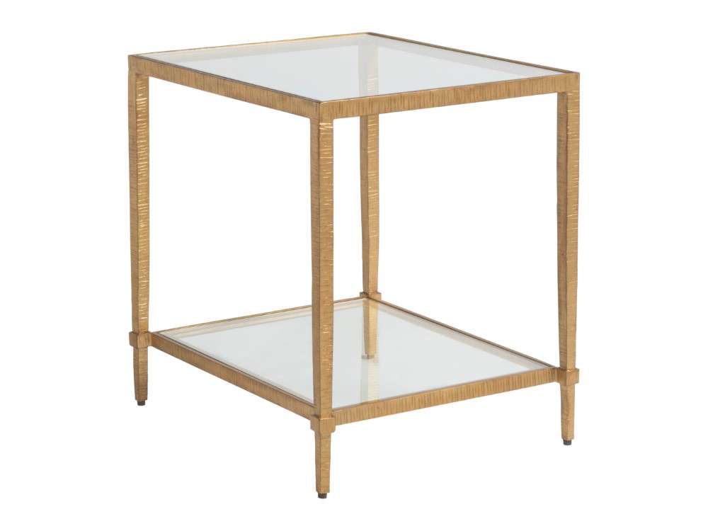 Artistica Home - Metal Designs Claret Rectangular End Table - Gold Leaf - 01-2233-953-48 veiw 1