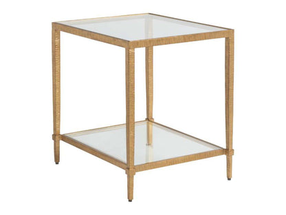 Artistica Home - Metal Designs Claret Rectangular End Table - Gold Leaf - 01-2233-953-48 veiw 1
