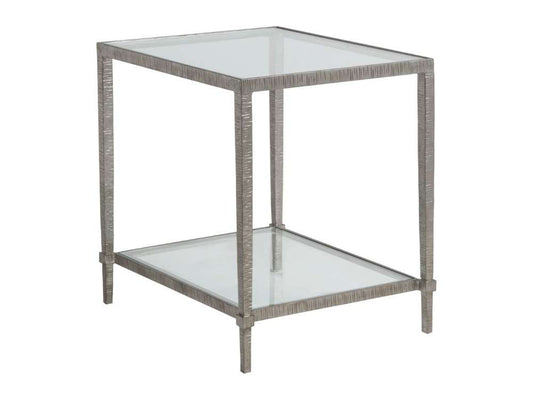 Artistica Home - Metal Designs Claret Rectangular End Table - Silver - 01-2233-953-47 veiw 1
