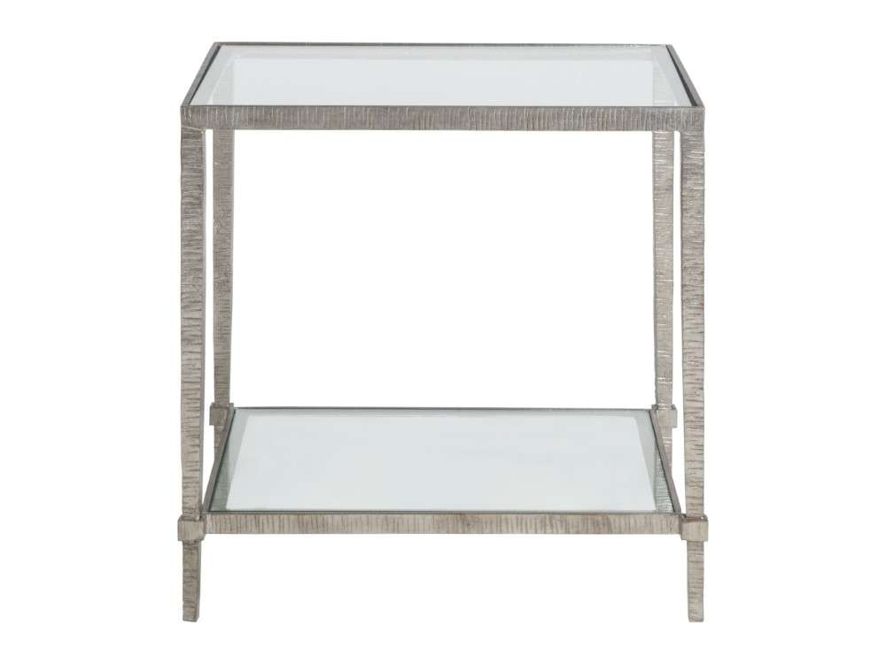 Artistica Home - Metal Designs Claret Rectangular End Table - Silver - 01-2233-953-47 veiw 2