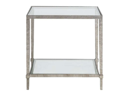 Artistica Home - Metal Designs Claret Rectangular End Table - Silver - 01-2233-953-47 veiw 2