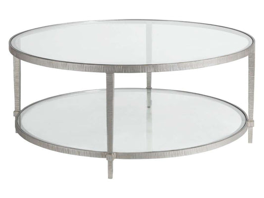 Artistica Home - Metal Designs Claret Round Cocktail Table - Argento - 01-2233-943-46 veiw 1