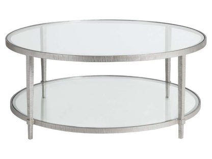 Artistica Home - Metal Designs Claret Round Cocktail Table - Argento - 01-2233-943-46 veiw 2