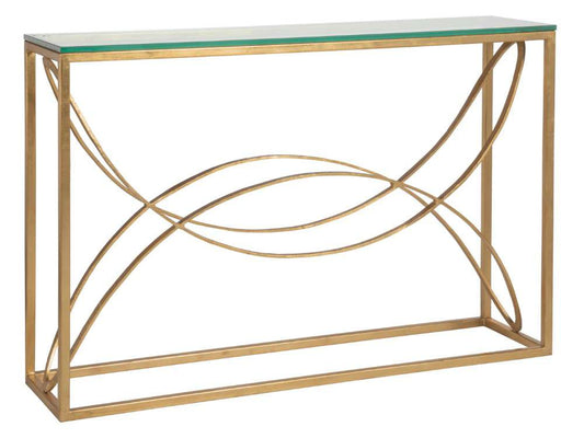 Artistica Home - Metal Designs Ellipse Console - Gold Leaf - 01-2234-966-48 veiw 1