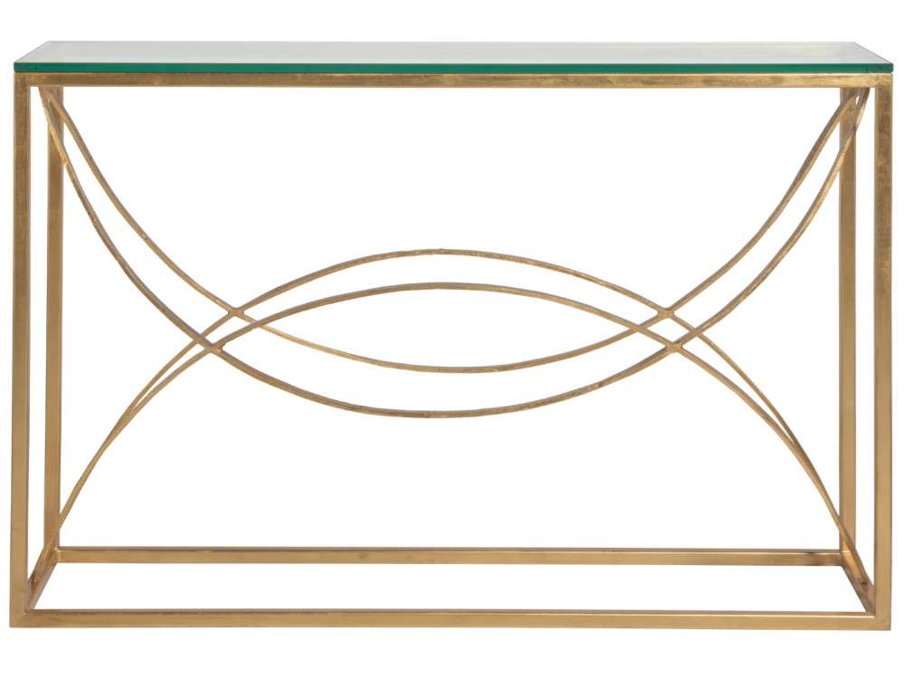 Artistica Home - Metal Designs Ellipse Console - Gold Leaf - 01-2234-966-48 veiw 2
