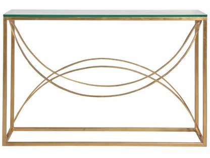 Artistica Home - Metal Designs Ellipse Console - Gold Leaf - 01-2234-966-48 veiw 2