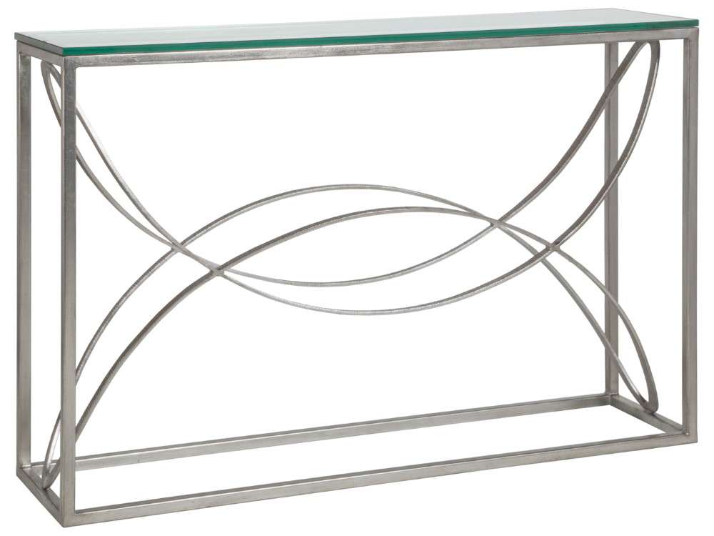 Artistica Home - Metal Designs Ellipse Console - Silver - 01-2234-966-47 veiw 1