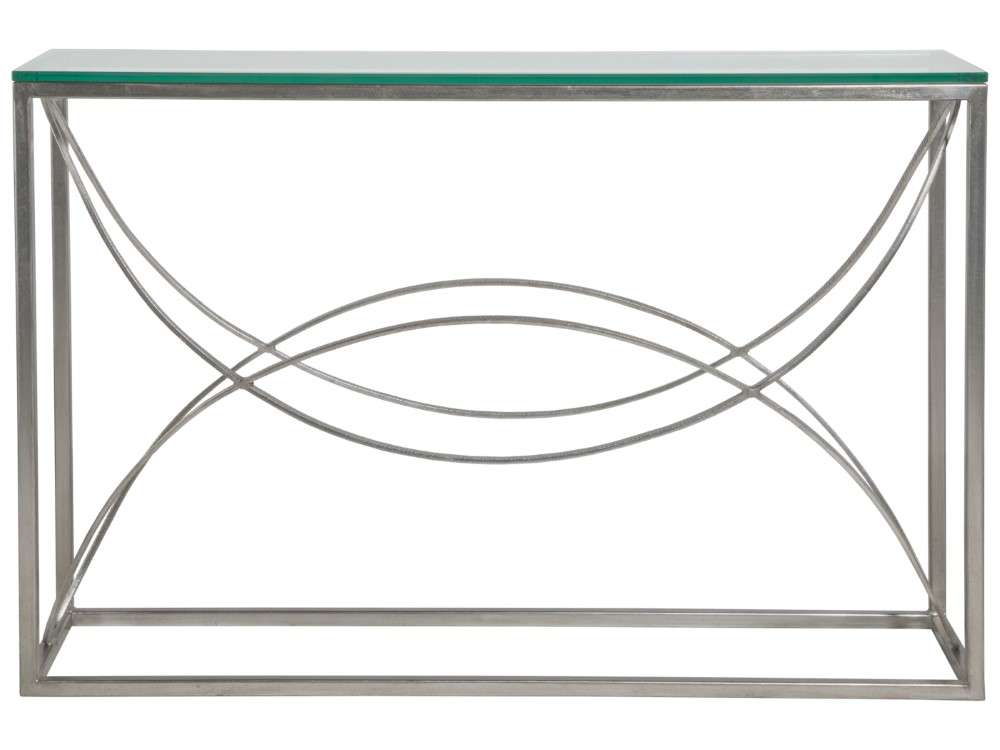 Artistica Home - Metal Designs Ellipse Console - Silver - 01-2234-966-47 veiw 2