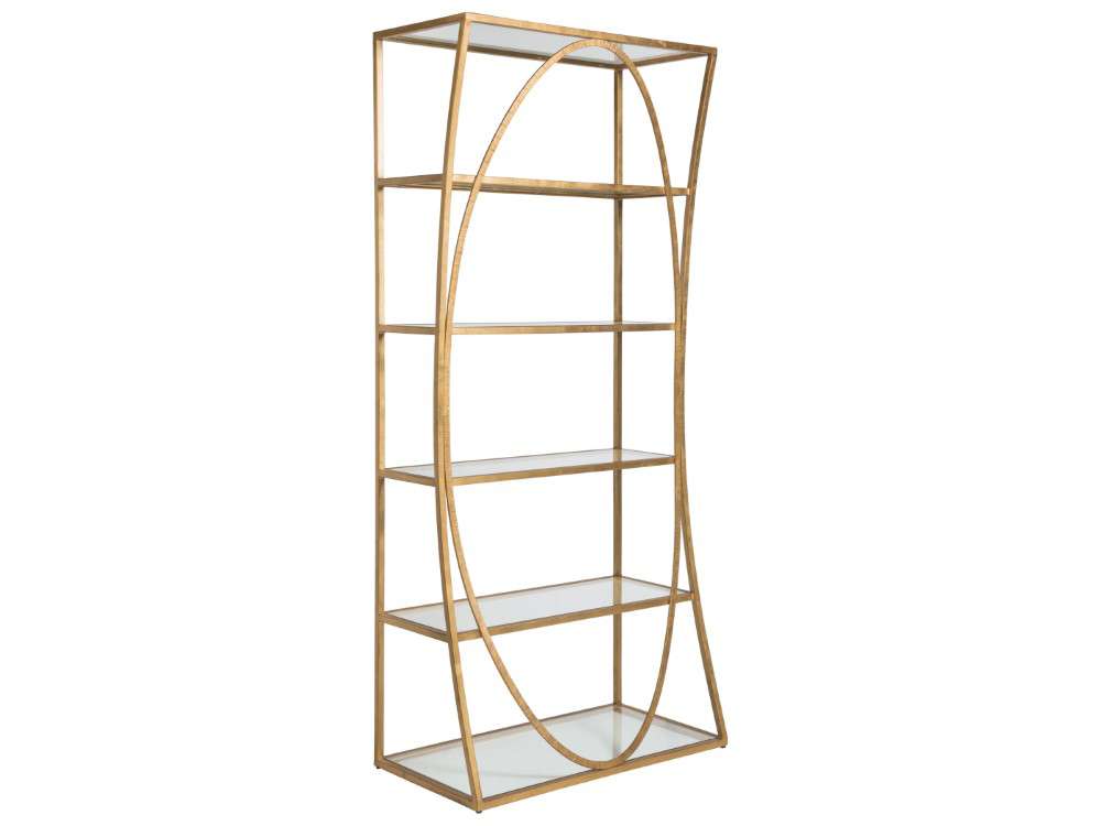 Artistica Home - Metal Designs Ellipse Etagere - Gold Leaf - 01-2234-991-48 veiw 1