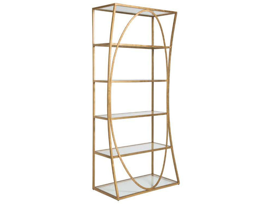 Artistica Home - Metal Designs Ellipse Etagere - Gold Leaf - 01-2234-991-48 veiw 1