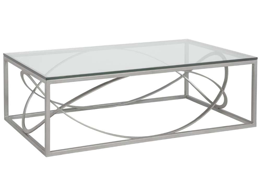 Artistica Home - Metal Designs Ellipse Rectangular Cocktail Table - Argento - 01-2234-945-46 veiw 1