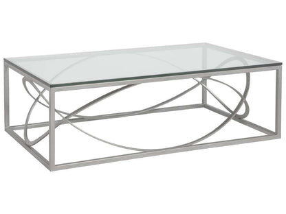 Artistica Home - Metal Designs Ellipse Rectangular Cocktail Table - Argento - 01-2234-945-46 veiw 1