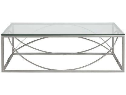 Artistica Home - Metal Designs Ellipse Rectangular Cocktail Table - Argento - 01-2234-945-46 veiw 2