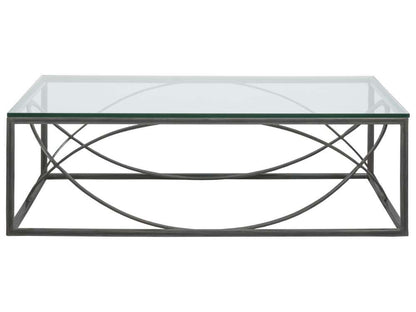 Artistica Home - Metal Designs Ellipse Rectangular Cocktail Table - St Laurent finish - 01-2234-945-44 veiw 2