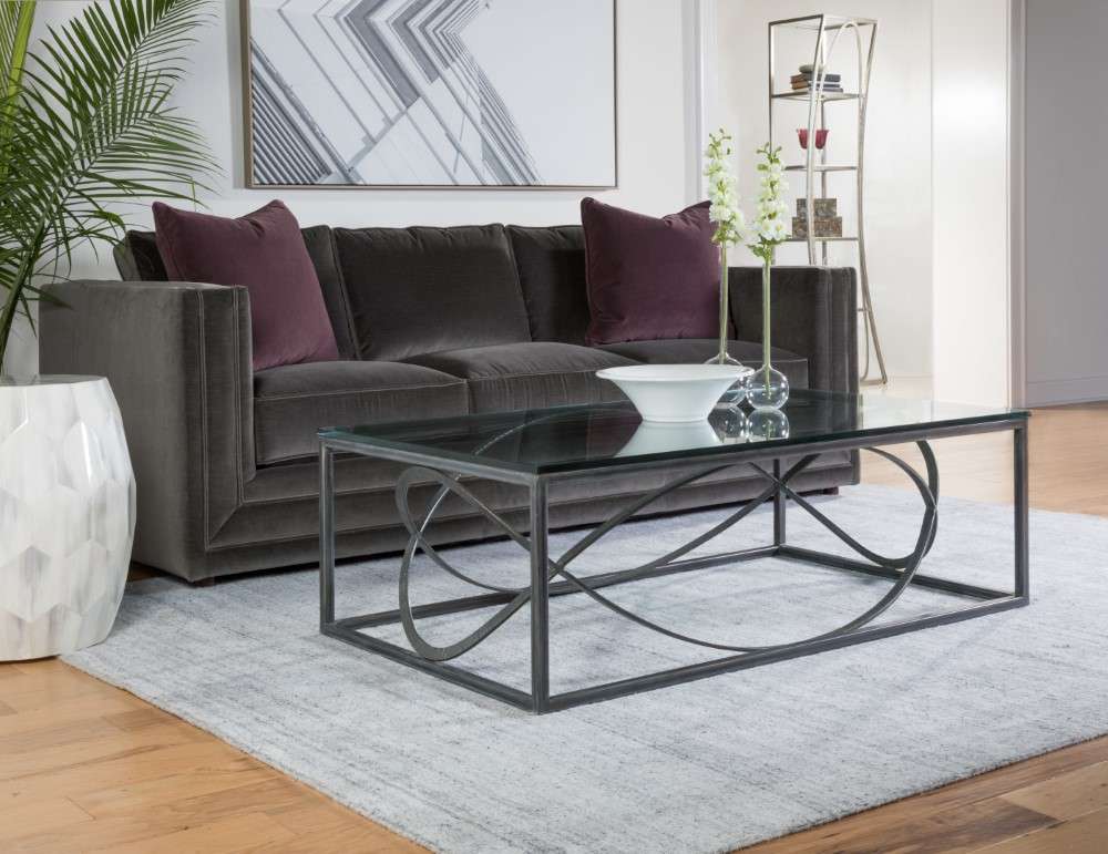 Artistica Home - Metal Designs Ellipse Rectangular Cocktail Table - St Laurent finish - 01-2234-945-44 veiw 3
