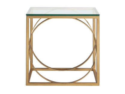 Artistica Home - Metal Designs Ellipse Rectangular End Table - Gold Leaf - 01-2234-955-48 veiw 2