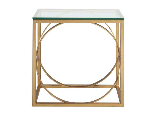 Artistica Home - Metal Designs Ellipse Rectangular End Table - Gold Leaf - 01-2234-955-48 veiw 2