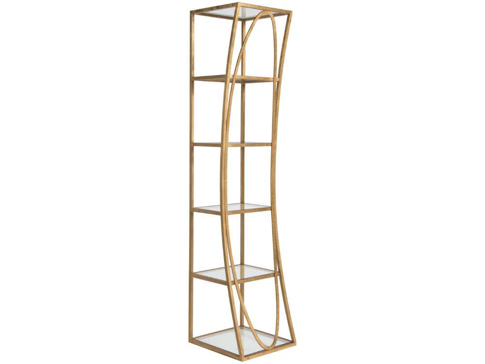 Artistica Home - Metal Designs Ellipse Slim Etagere - Gold Leaf - 01-2234-990-48 veiw 1